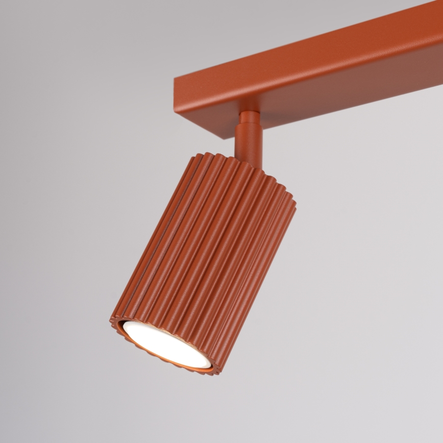 Spotlight KARBON 2xGU10/10W/230V röd