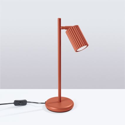 Bordslampa KARBON 1xGU10/10W/230V röd