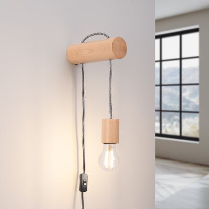 Vägglampa NIMBI 1xE27/15W/230V bok