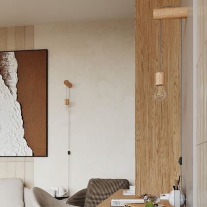Vägglampa NIMBI 1xE27/15W/230V bok
