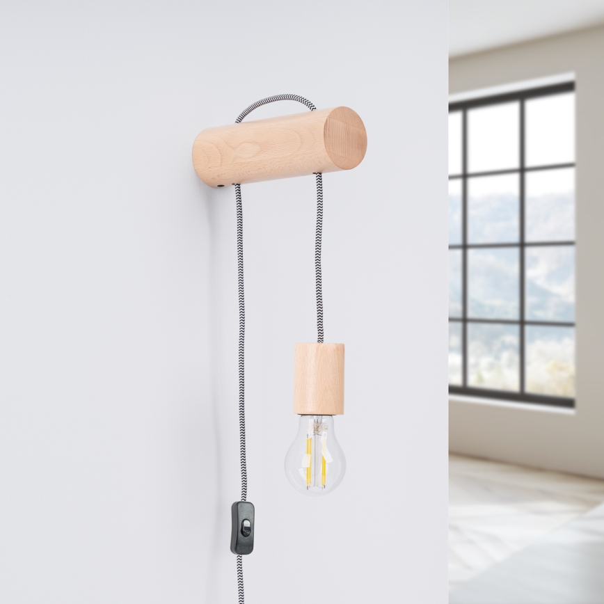 Vägglampa NIMBI 1xE27/15W/230V bok