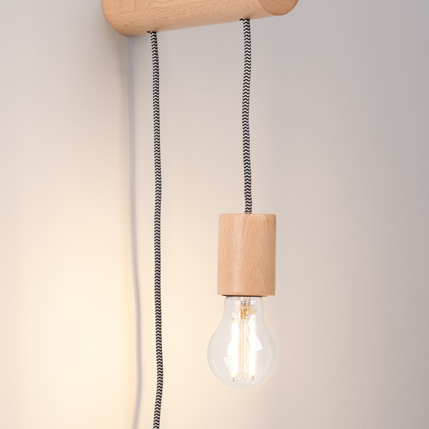 Vägglampa NIMBI 1xE27/15W/230V bok