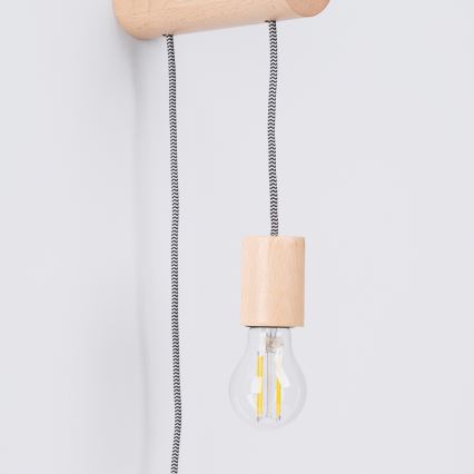 Vägglampa NIMBI 1xE27/15W/230V bok