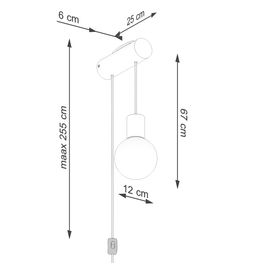 Vägglampa NIBMI 1xG9/8W/230V bok