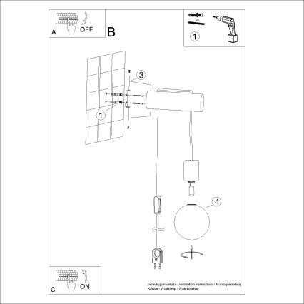 Vägglampa NIBMI 1xG9/8W/230V bok
