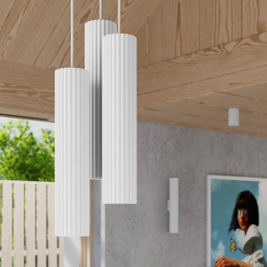 Vägglampa KARBON 2xGU10/10W/230V vit