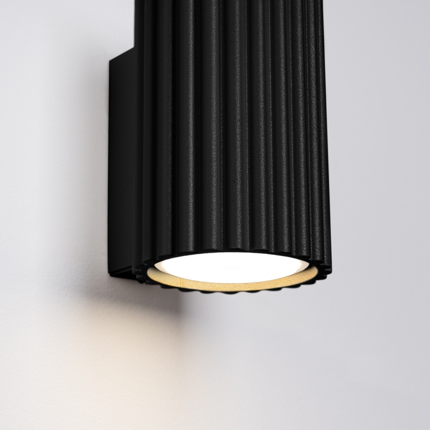 Vägglampa KARBON 1xGU10/10W/230V svart
