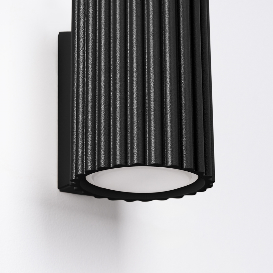 Vägglampa KARBON 1xGU10/10W/230V svart