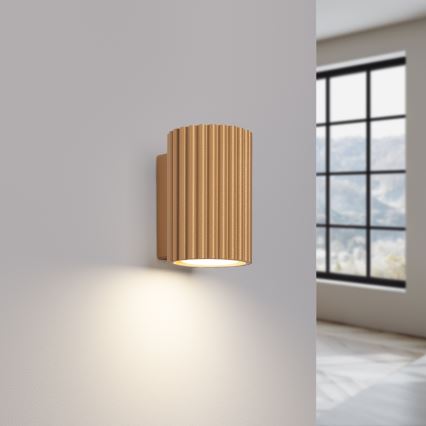 Vägglampa KARBON 1xGU10/10W/230V guld