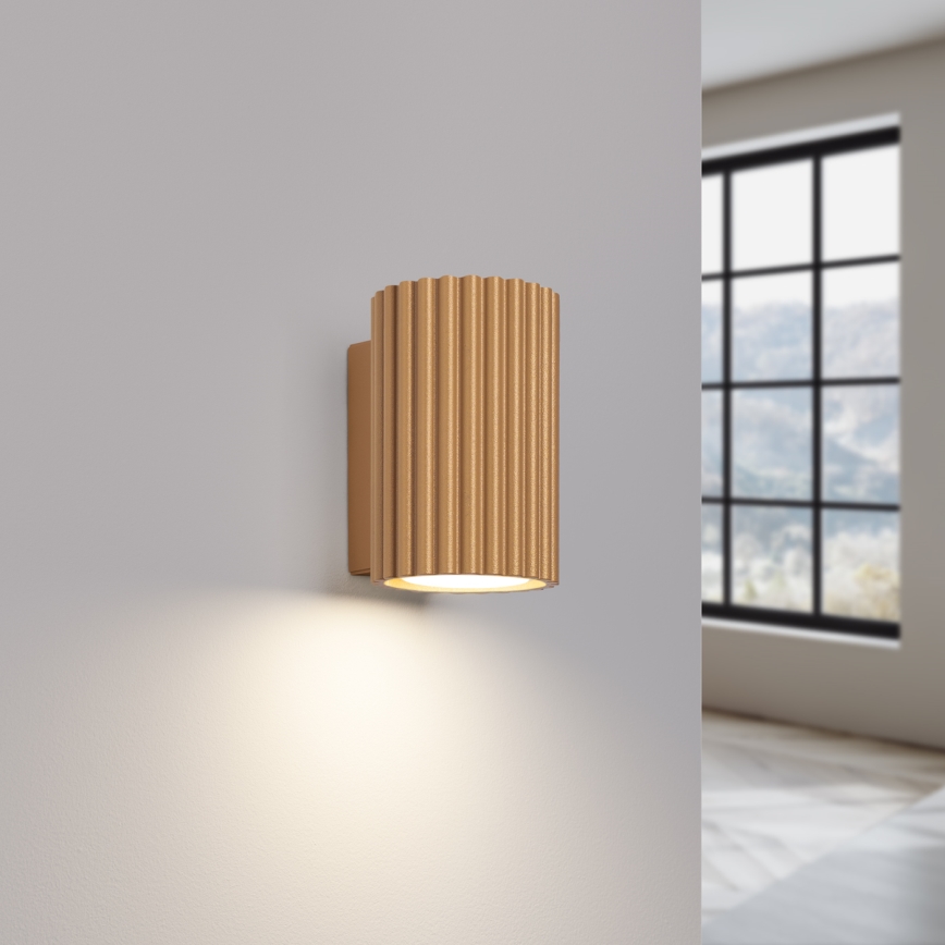 Vägglampa KARBON 1xGU10/10W/230V guld
