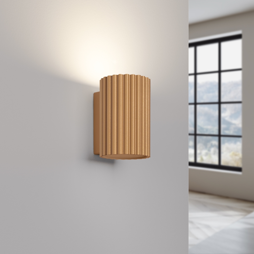 Vägglampa KARBON 1xGU10/10W/230V guld