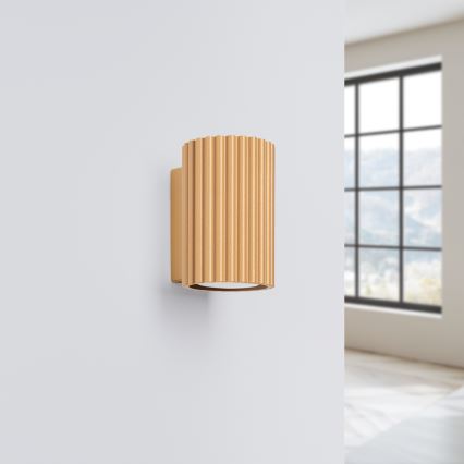 Vägglampa KARBON 1xGU10/10W/230V guld