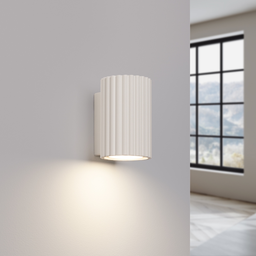 Vägglampa KARBON 1xGU10/10W/230V grädde
