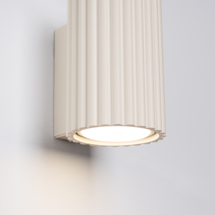 Vägglampa KARBON 1xGU10/10W/230V grädde