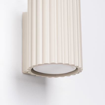 Vägglampa KARBON 1xGU10/10W/230V grädde