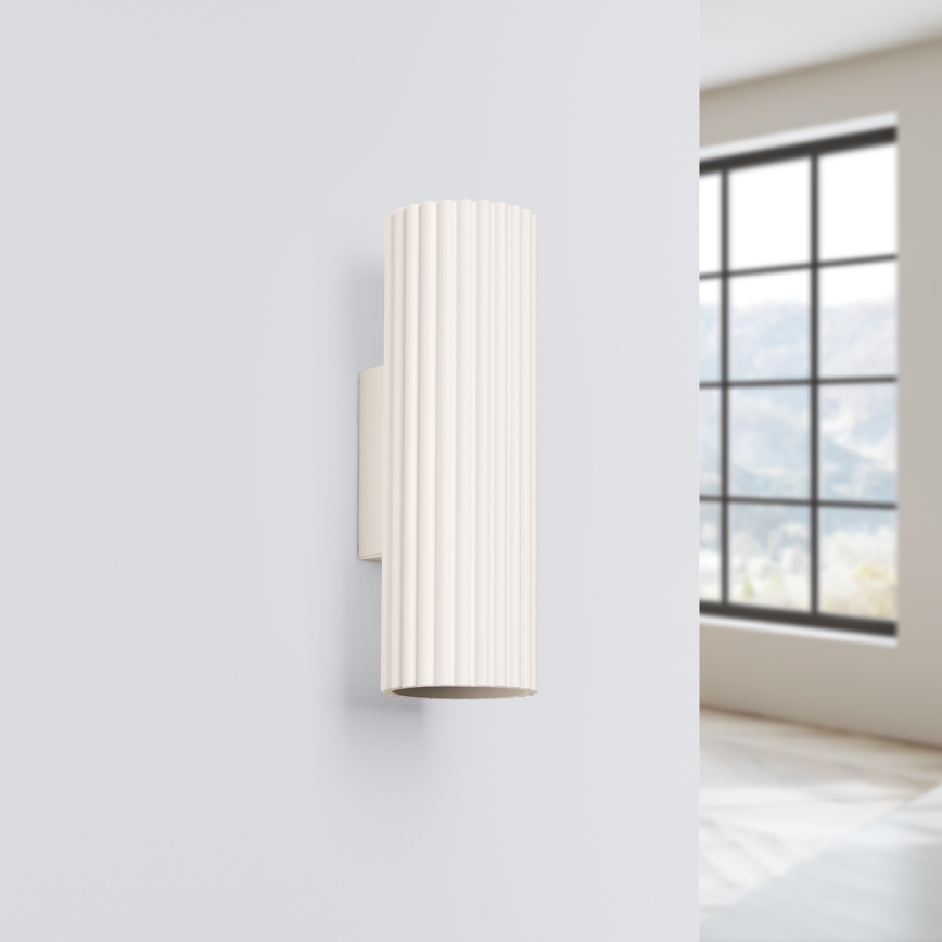 Vägglampa KARBON 2xGU10/10W/230V grädde