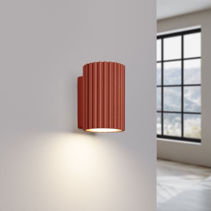 Vägglampa KARBON 1xGU10/10W/230V röd