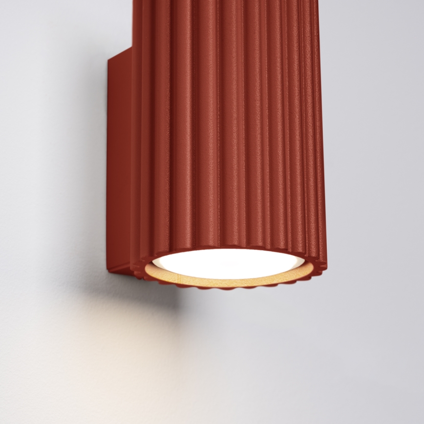 Vägglampa KARBON 1xGU10/10W/230V röd