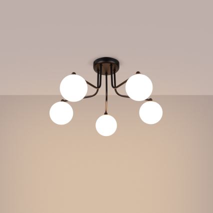 Pendelkrona ASTRAL 5xG9/8W/230V svart