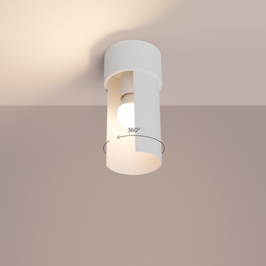 Taklampa FLASH 1xE27/15W/230V vit