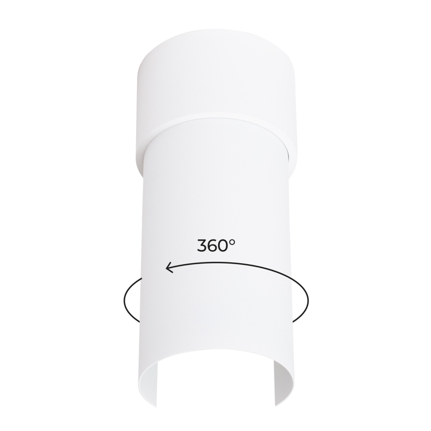 Taklampa FLASH 1xE27/15W/230V vit