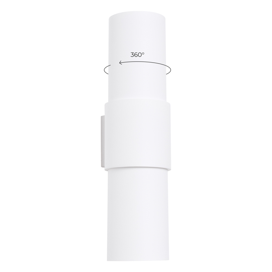 Vägglampa FLASH 2xE27/15W/230V vit
