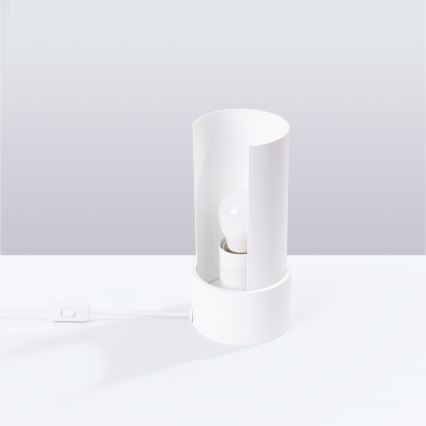 Bordslampa FLASH 1xE27/15W/230V vit