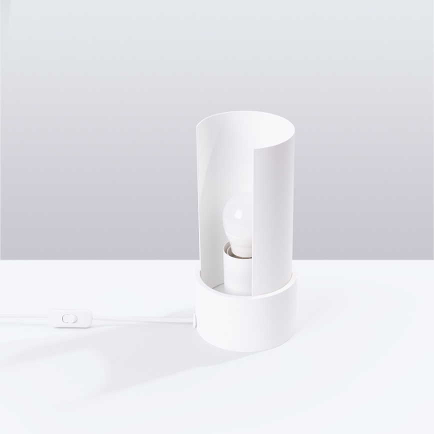 Bordslampa FLASH 1xE27/15W/230V vit
