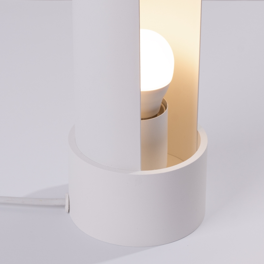 Bordslampa FLASH 1xE27/15W/230V vit