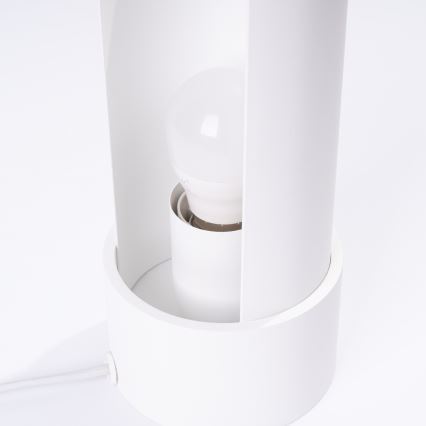 Bordslampa FLASH 1xE27/15W/230V vit