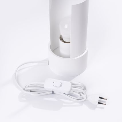 Bordslampa FLASH 1xE27/15W/230V vit
