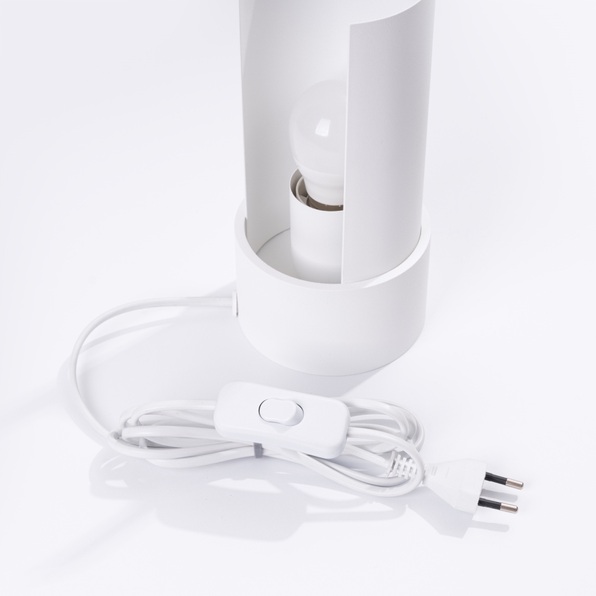 Bordslampa FLASH 1xE27/15W/230V vit