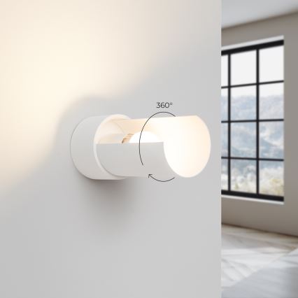 Vägglampa FLASH 1xE27/15W/230V vit