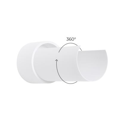Vägglampa FLASH 1xE27/15W/230V vit