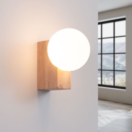Vägglampa BULBO 1xG9/8W/230V bok/vit