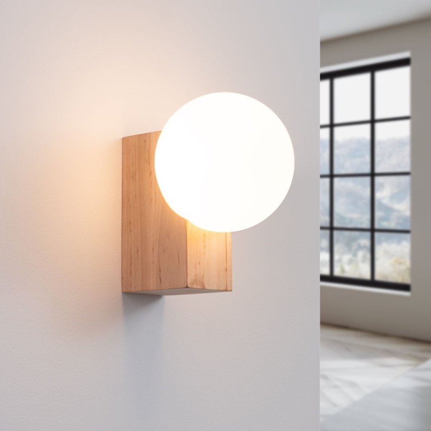 Vägglampa BULBO 1xG9/8W/230V bok/vit