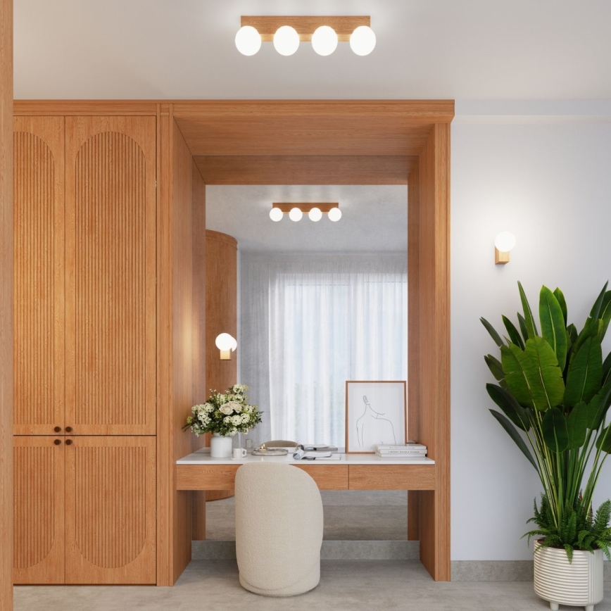 Vägglampa BULBO 1xG9/8W/230V bok/vit