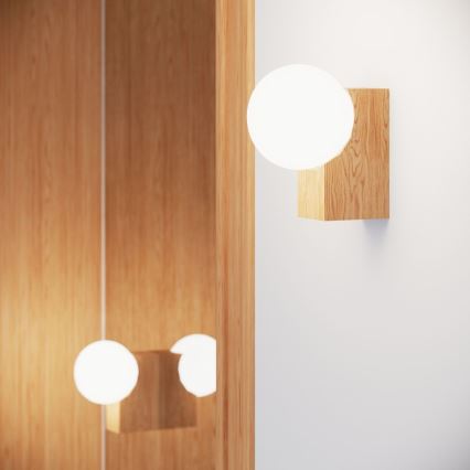 Vägglampa BULBO 1xG9/8W/230V bok/vit