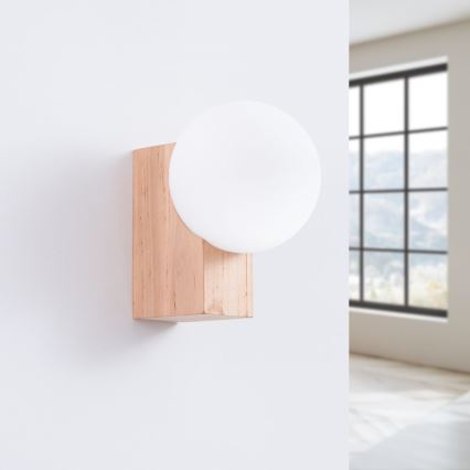 Vägglampa BULBO 1xG9/8W/230V bok/vit