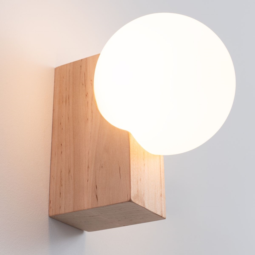 Vägglampa BULBO 1xG9/8W/230V bok/vit