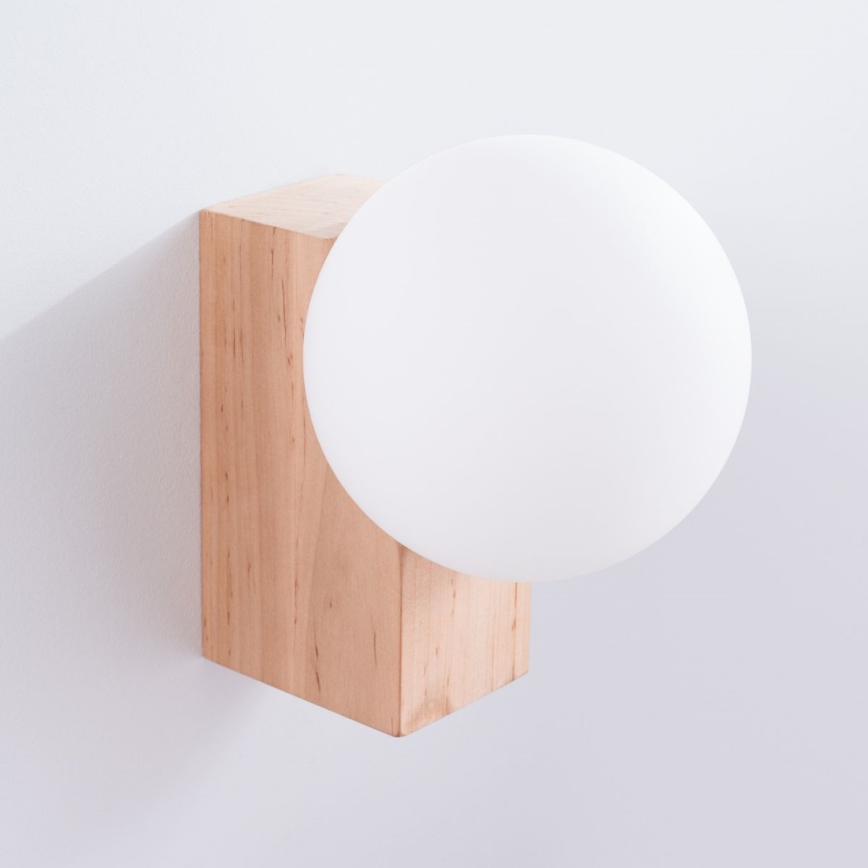 Vägglampa BULBO 1xG9/8W/230V bok/vit