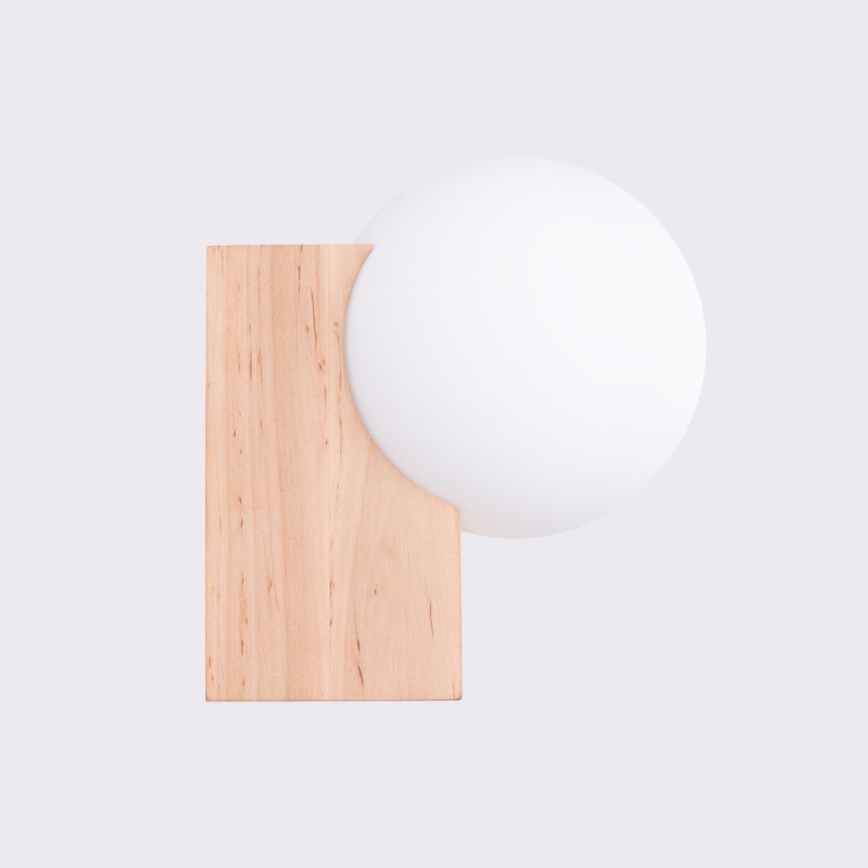 Vägglampa BULBO 1xG9/8W/230V bok/vit