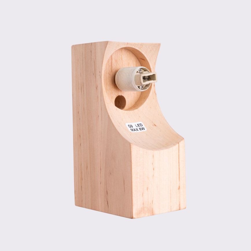 Vägglampa BULBO 1xG9/8W/230V bok/vit