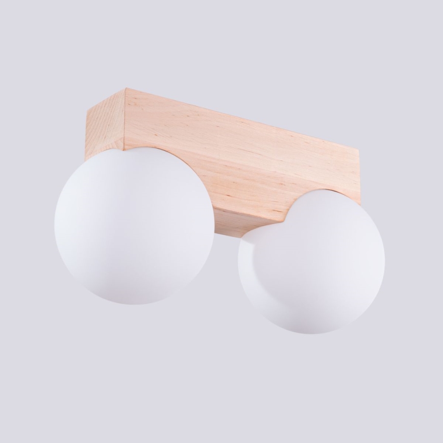 Taklampa BULBO 2xG9/8W/230V bok/vit