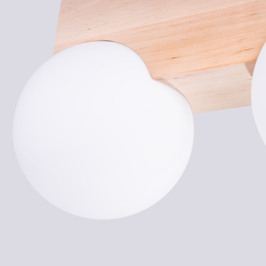 Taklampa BULBO 2xG9/8W/230V bok/vit