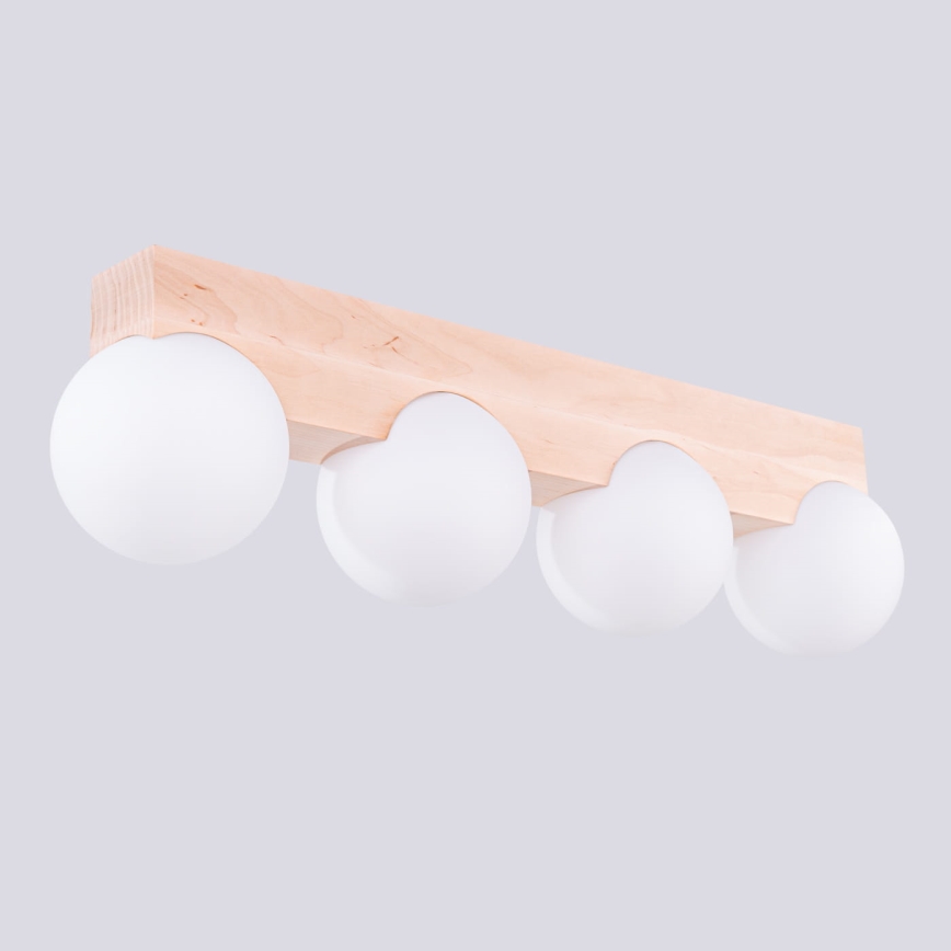 Taklampa BULBO 4xG9/8W/230V bok/vit