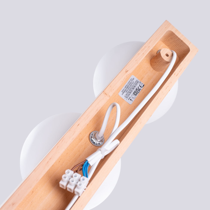 Taklampa BULBO 4xG9/8W/230V bok/vit