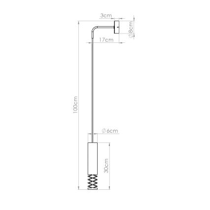 Vägglampa LAMI 1xGU10/10W/230V vit