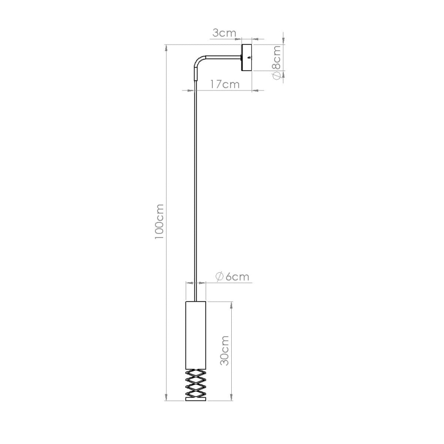 Vägglampa LAMI 1xGU10/10W/230V vit