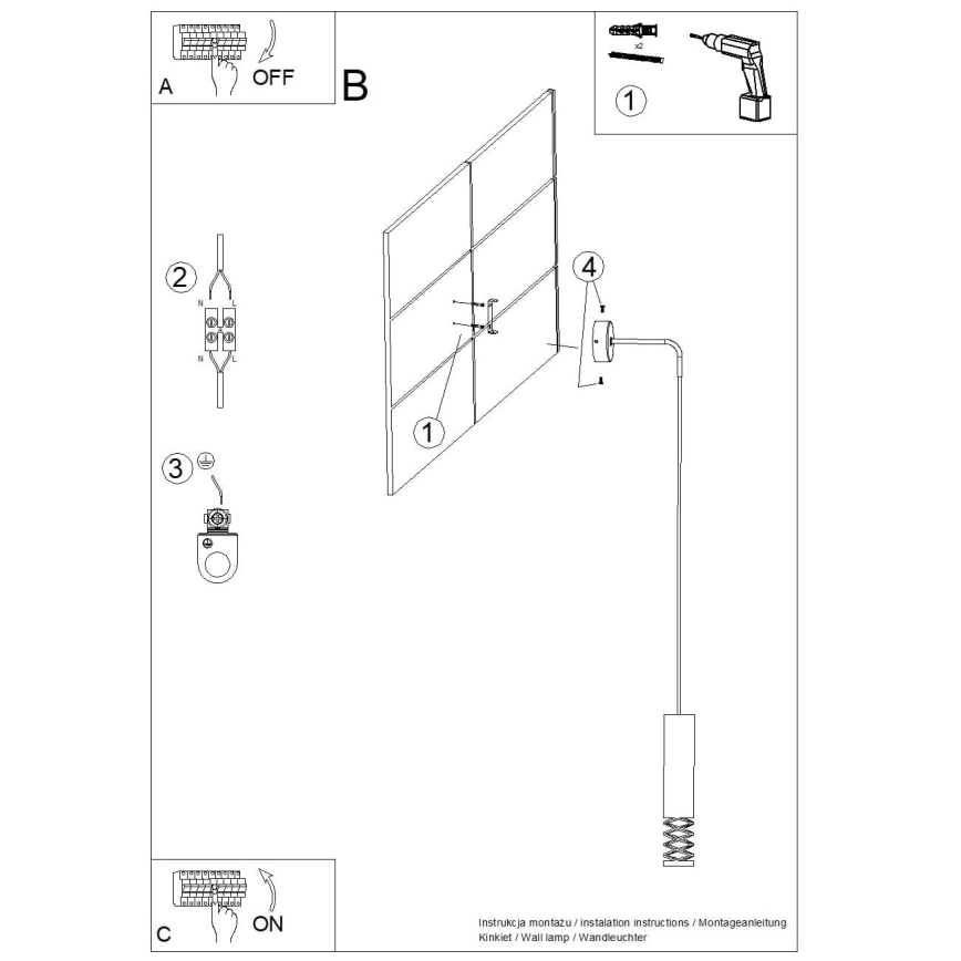 Vägglampa LAMI 1xGU10/10W/230V vit